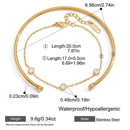 The Constellation Bangle & Chain Set