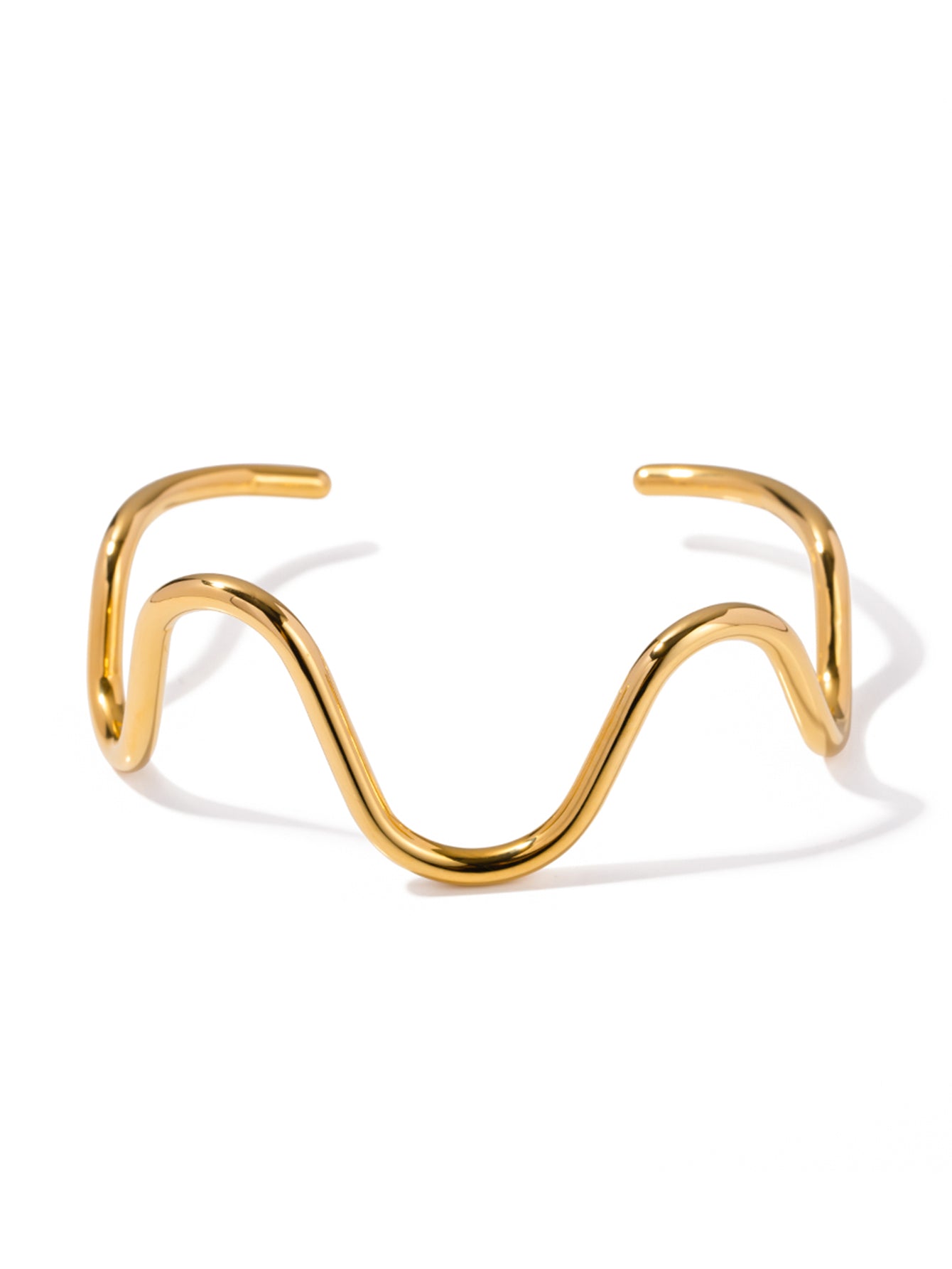 Aegean Wavy Statement Bangle