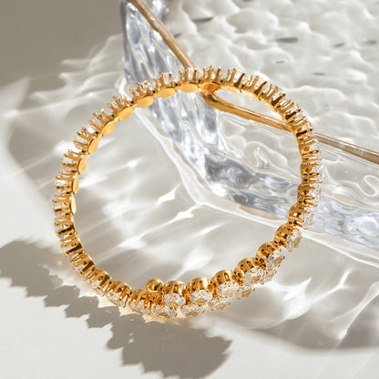 Adjustable Double Row Tennis Bangle