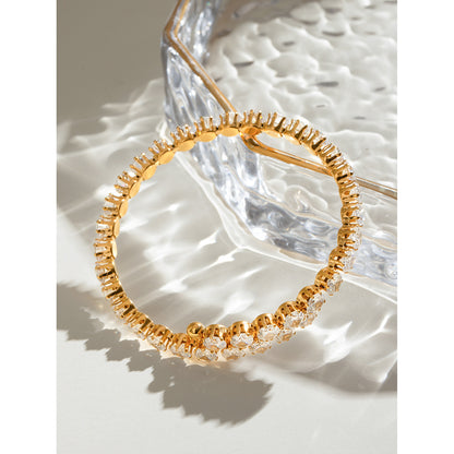 Adjustable Double Row Tennis Bangle