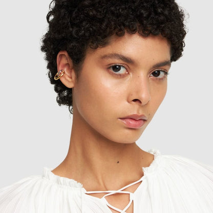 Gold & Silver Sculptural Ear Cuff