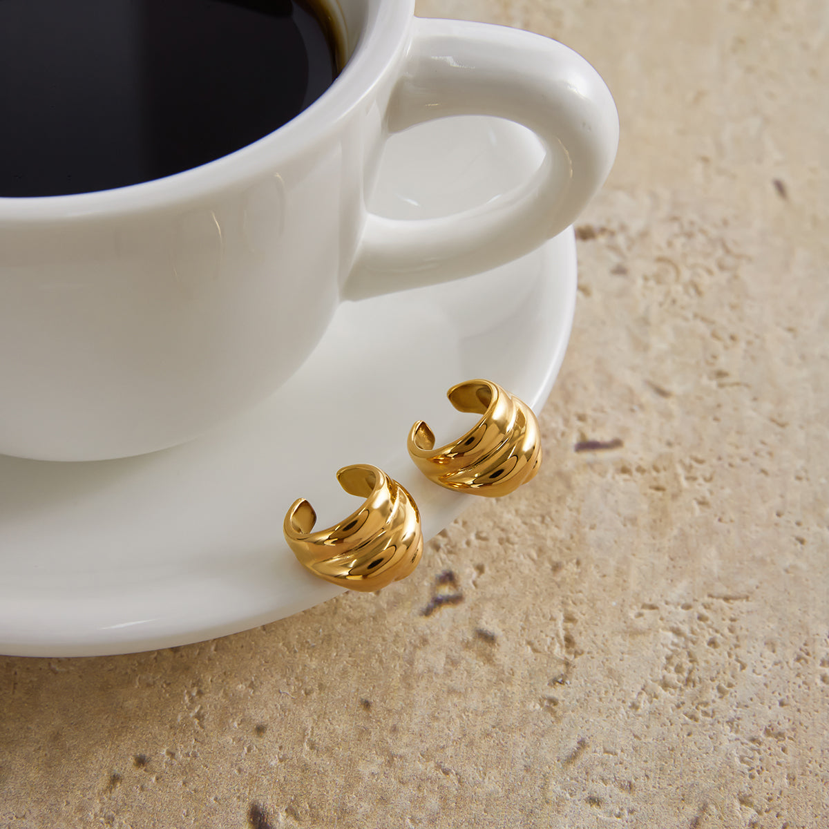 Organic Dome Ear Cuff