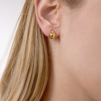Artisan Gilded Spiral Hoops