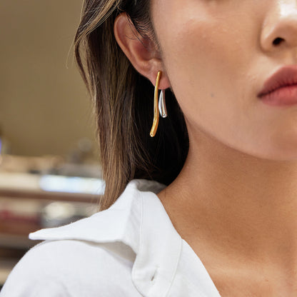 Gilded Horizon Drop Studs