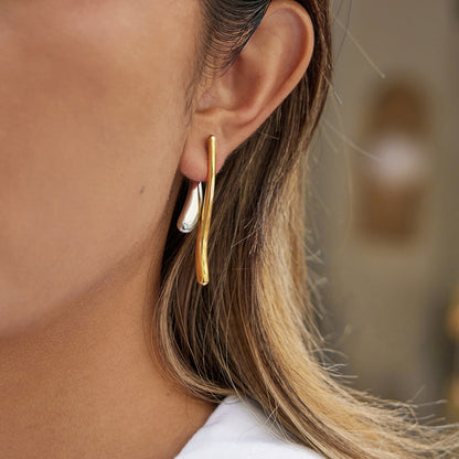 Gilded Horizon Drop Studs