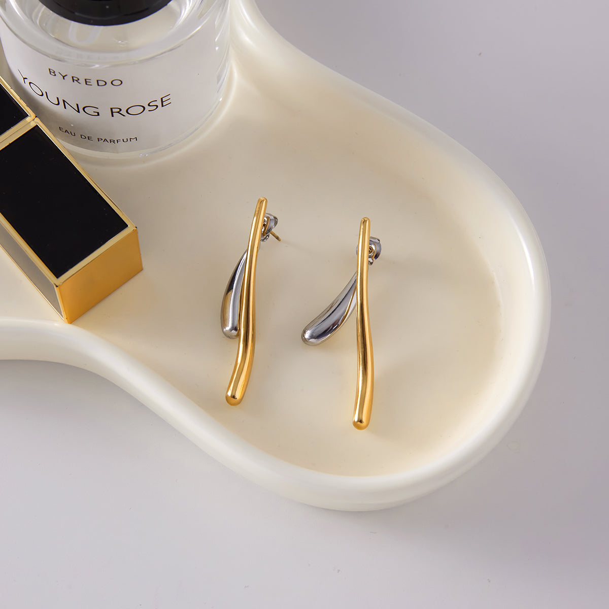 Gilded Horizon Drop Studs