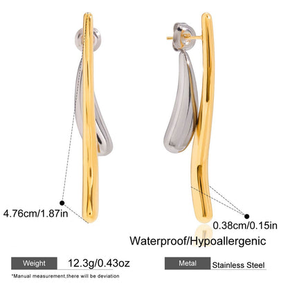 Gilded Horizon Drop Studs
