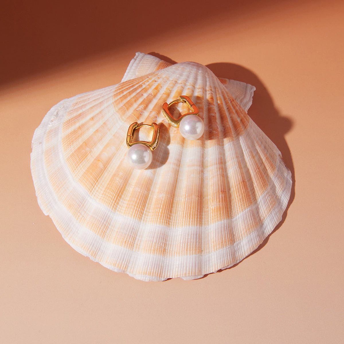 The Baguette & Pearl Hoops