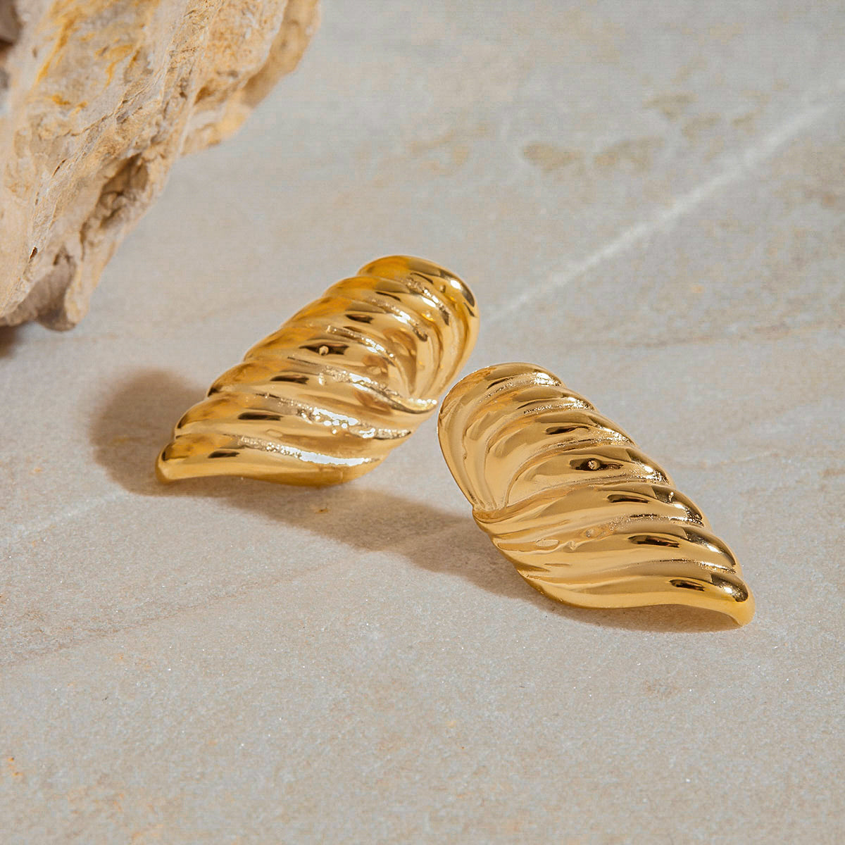 Chunky Twisted Dome Earrings