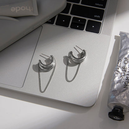 Gold Chain Drop Earrings
