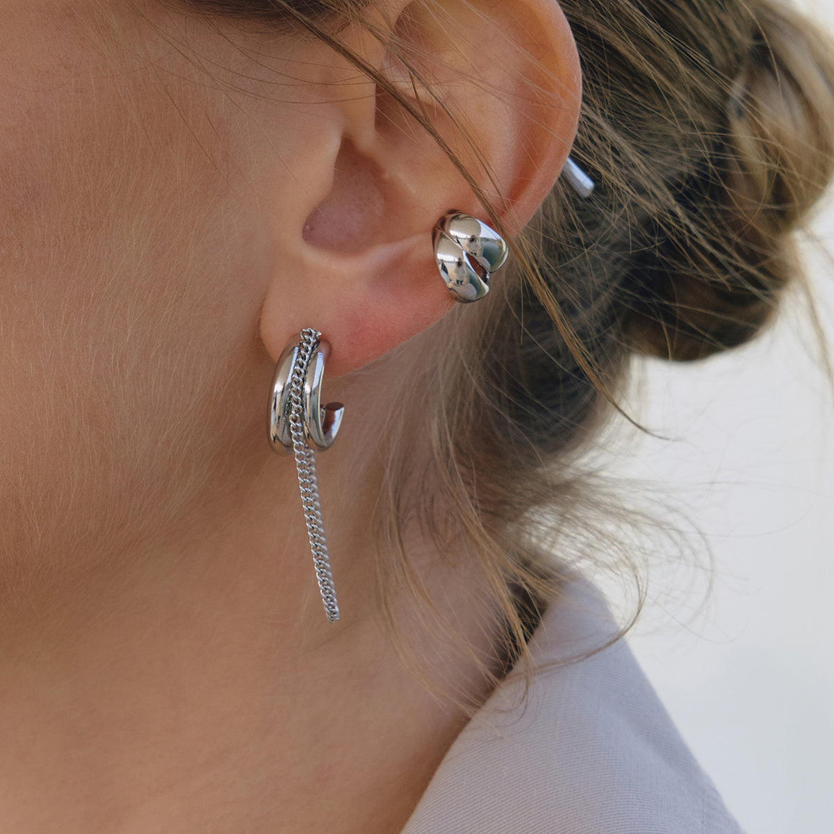 Gold Chain Drop Earrings