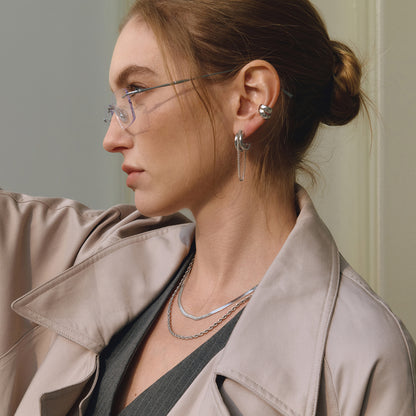 Gold Chain Drop Earrings