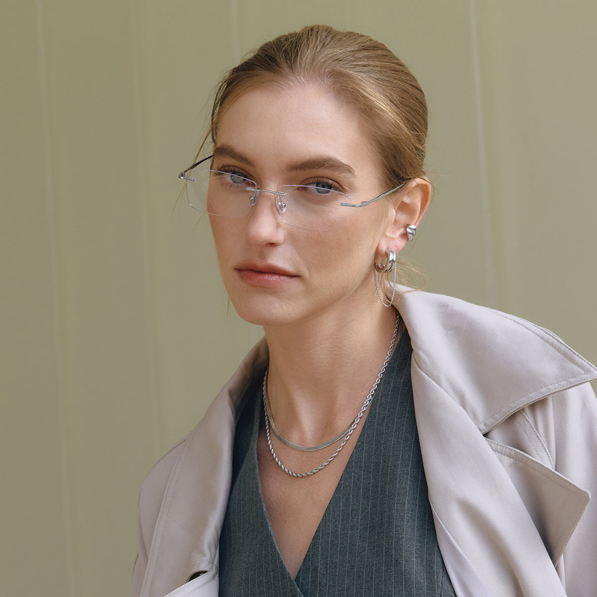 Gold Chain Drop Earrings