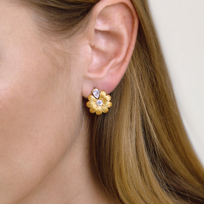 Aurora Bloom Drop Stud Earrings