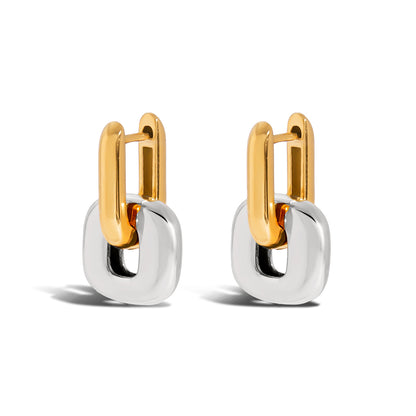 Gold & Silver Link Earrings