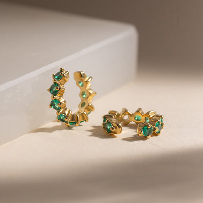 The Emerald Solstice Ear Cuffs