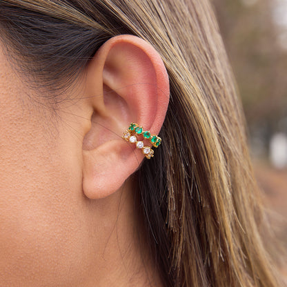 The Emerald Solstice Ear Cuffs
