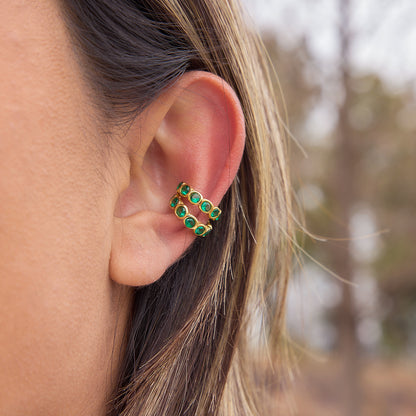 The Emerald Solstice Ear Cuffs