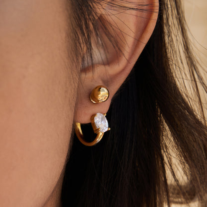 The Amberly Enamel Drop Hoops