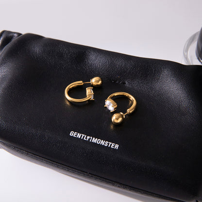 The Amberly Enamel Drop Hoops