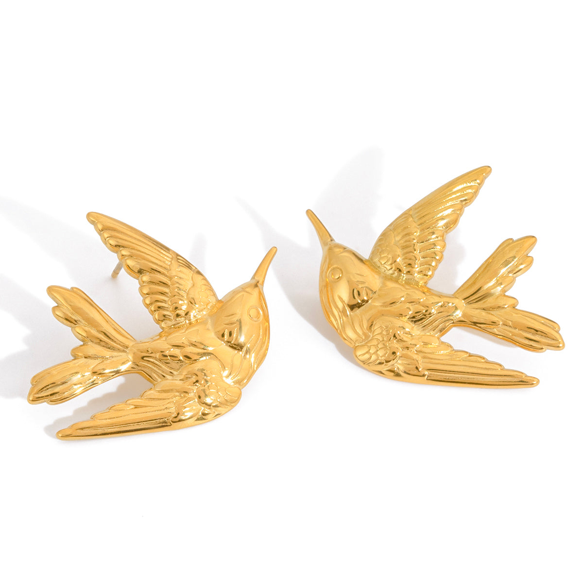 The Aria Golden Swallow Studs