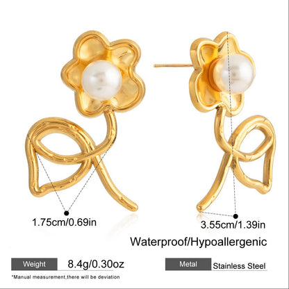 The Lillian Pearl Bloom Studs
