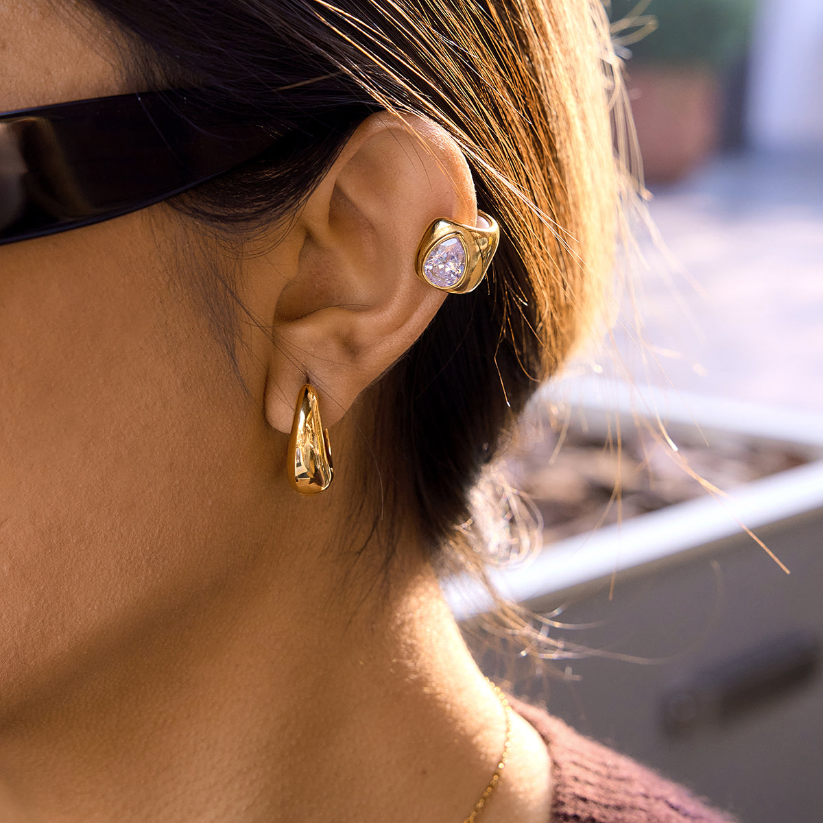 Luxe Glow Teardrop Cuffs