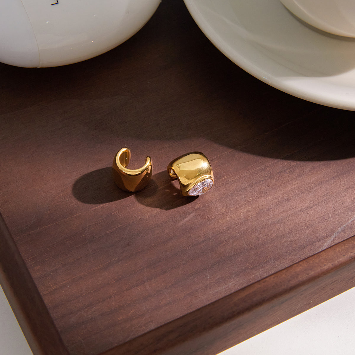 Luxe Glow Teardrop Cuffs
