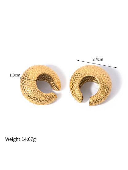 Textured Dome Ear cuff