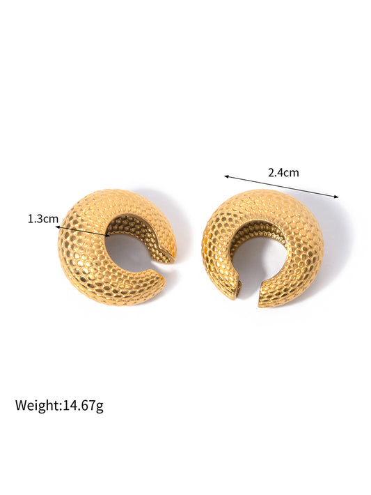 Textured Dome Ear cuff