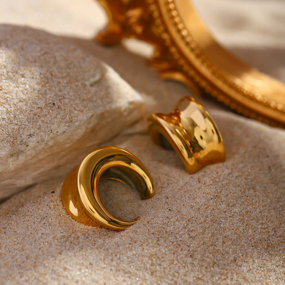 Chunky Sculpted Gold Ear Cuff