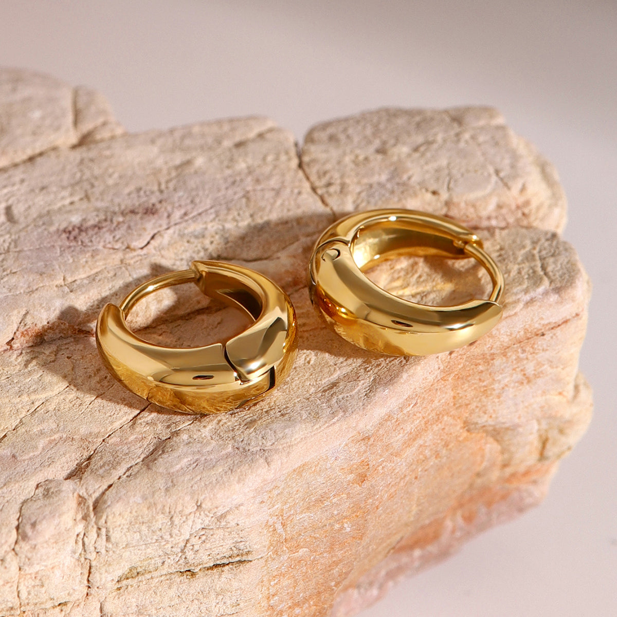 The Gilded Prism Hoops