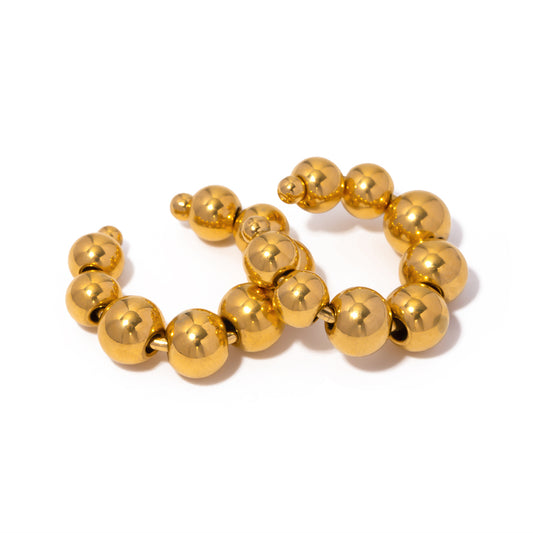 Gold Beaded Ear Cuffs