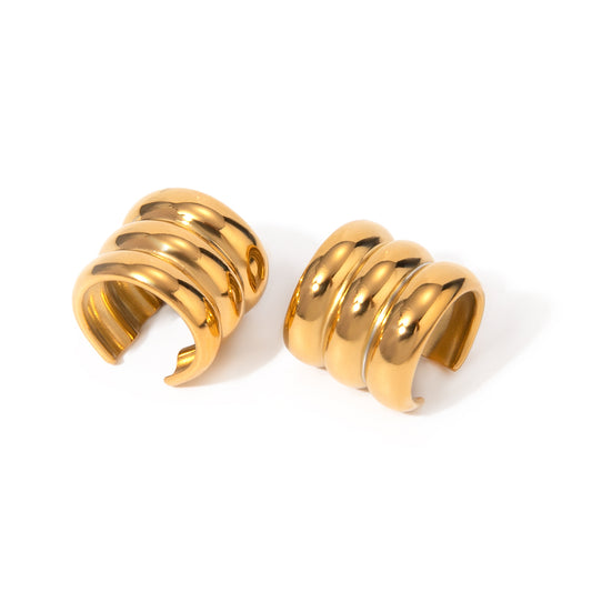 Chunky Dome Ear Cuff Set