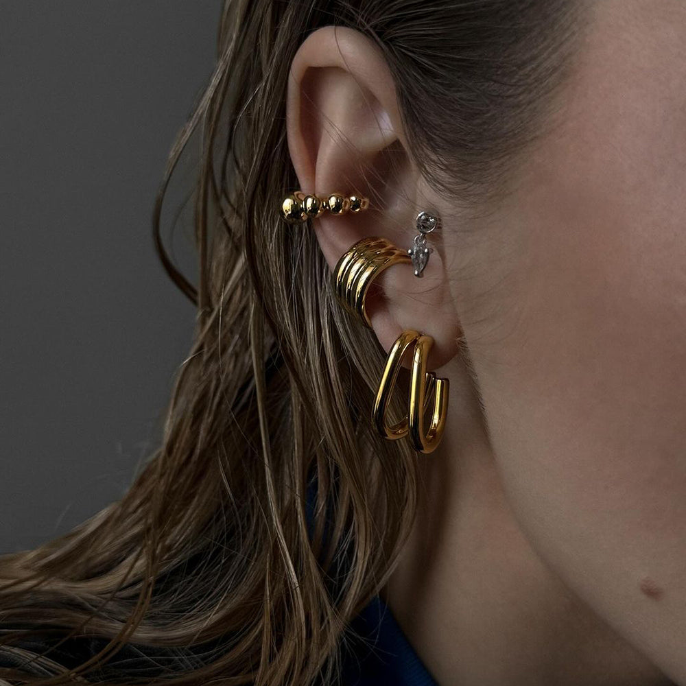 Chunky Dome Ear Cuff Set
