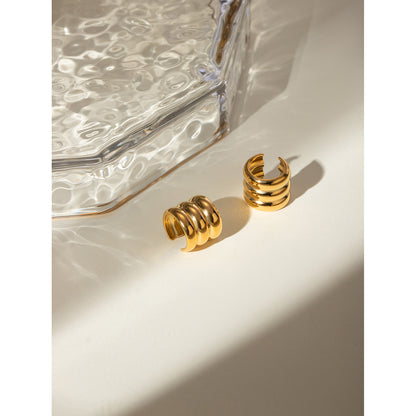 Chunky Dome Ear Cuff Set
