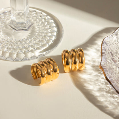 Chunky Dome Ear Cuff Set