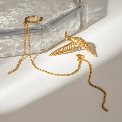 Phoenix Chain Ear Cuff Set