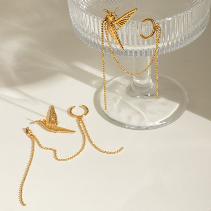 Phoenix Chain Ear Cuff Set