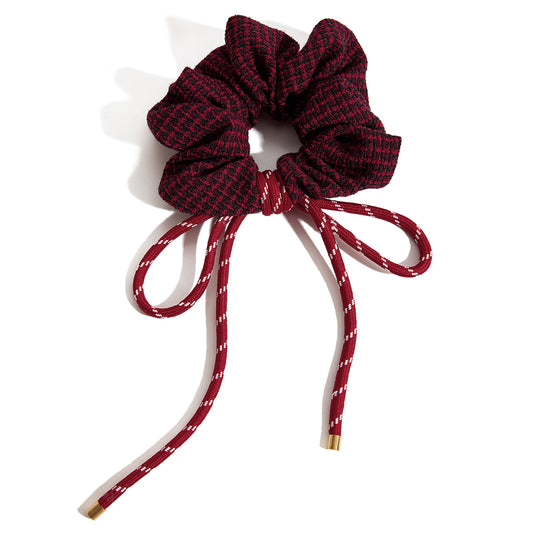 Red Scrunchie Hair Bow