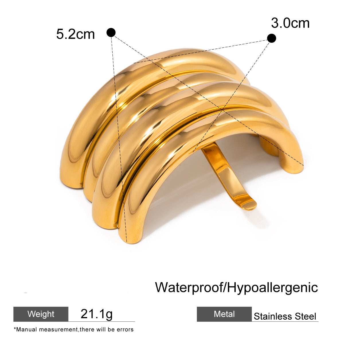 Bold Dome Hair Claw Clip