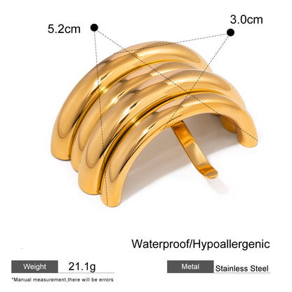 Bold Dome Hair Claw Clip