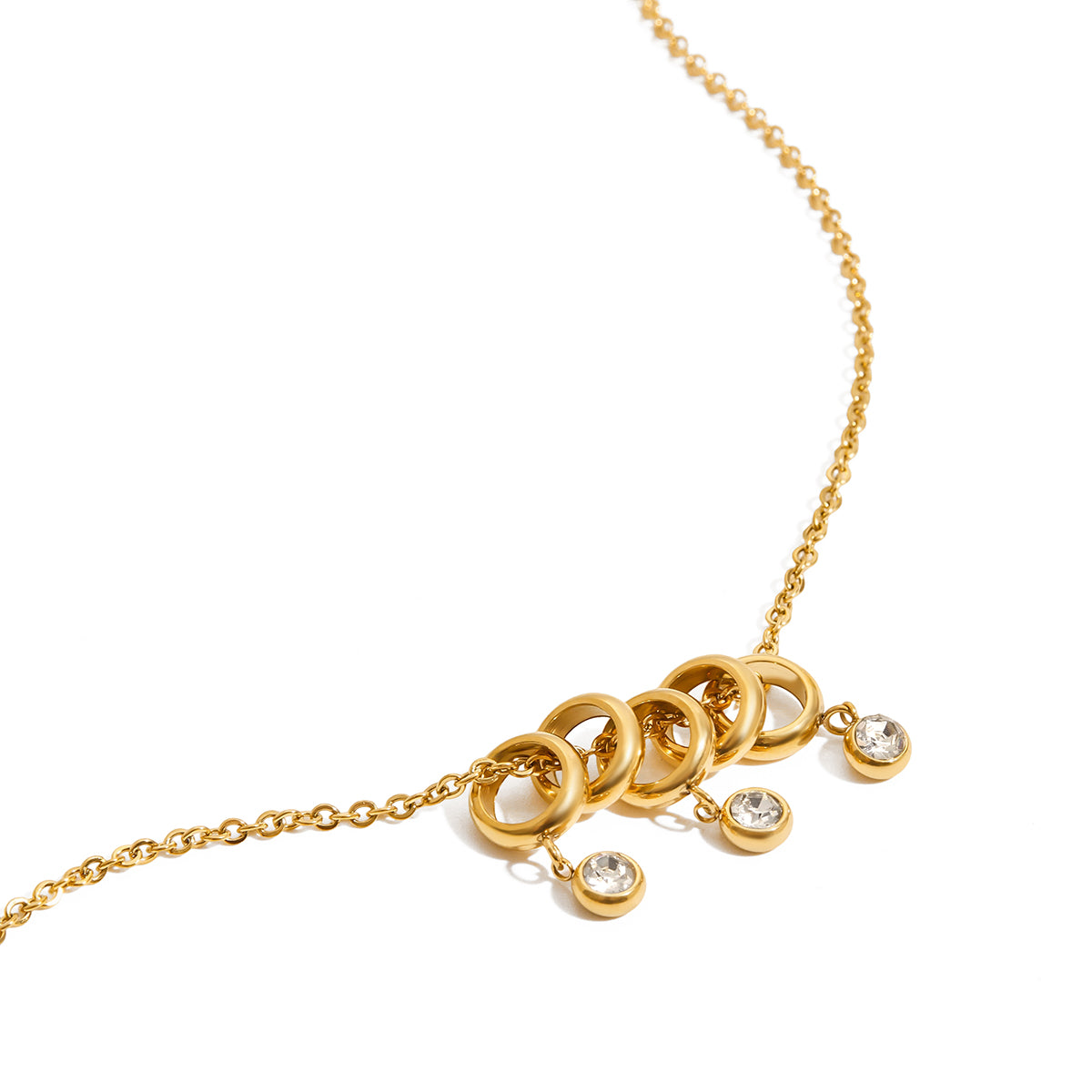 Dainty Circle Charm Necklace