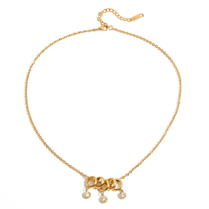 Dainty Circle Charm Necklace