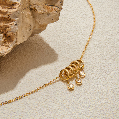 Dainty Circle Charm Necklace