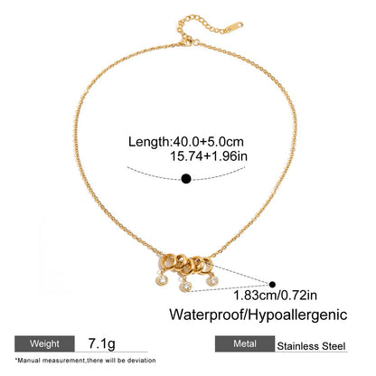 Dainty Circle Charm Necklace