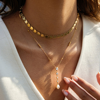 The Gilded Fluidity Necklace
