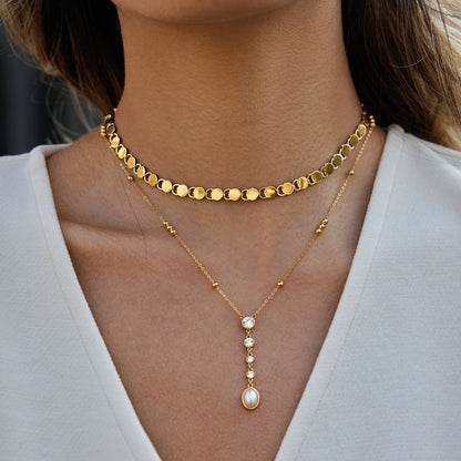 The Gilded Fluidity Necklace