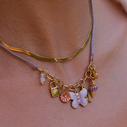 Beach Charm Cord Necklace