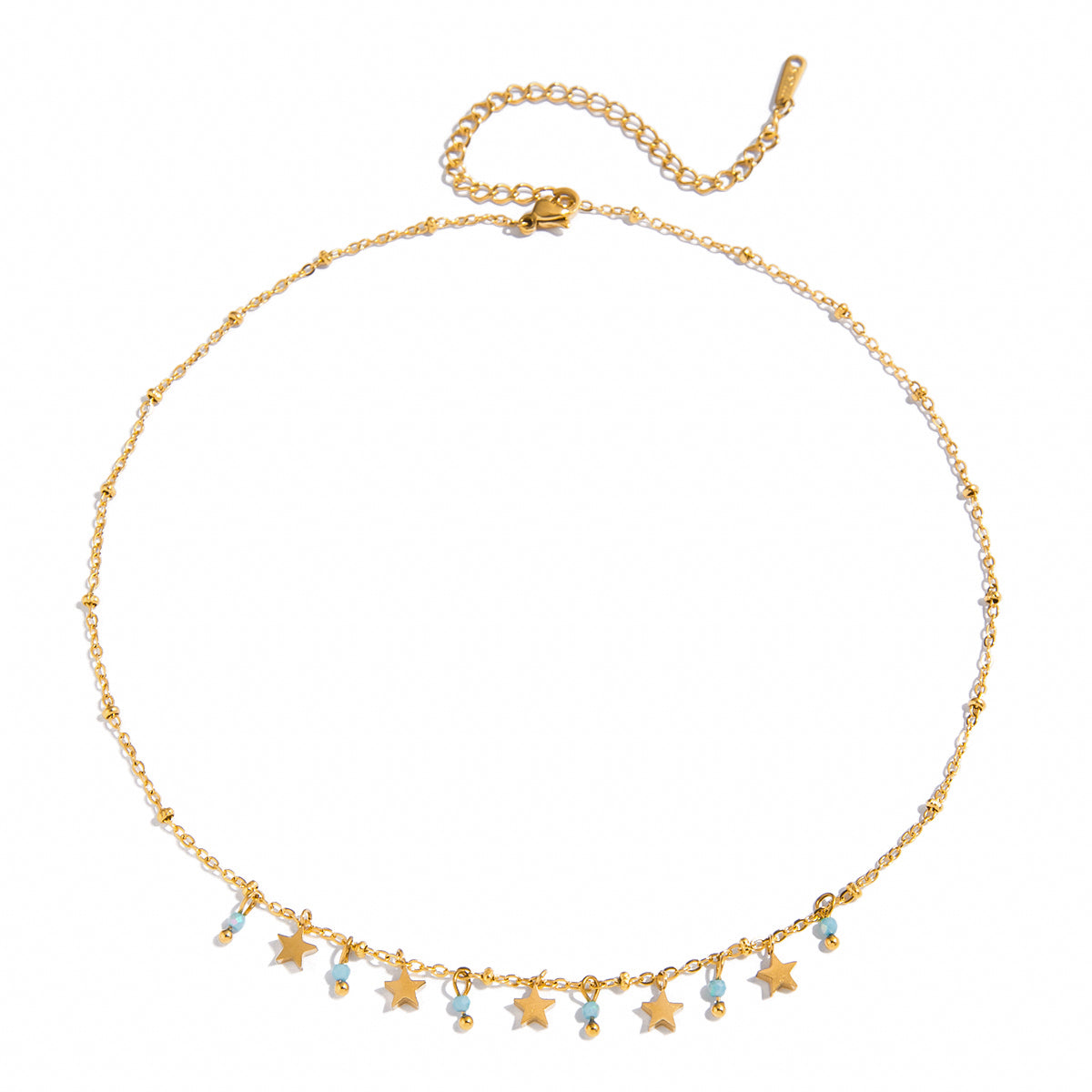 Mini Star Charm Choker Necklace